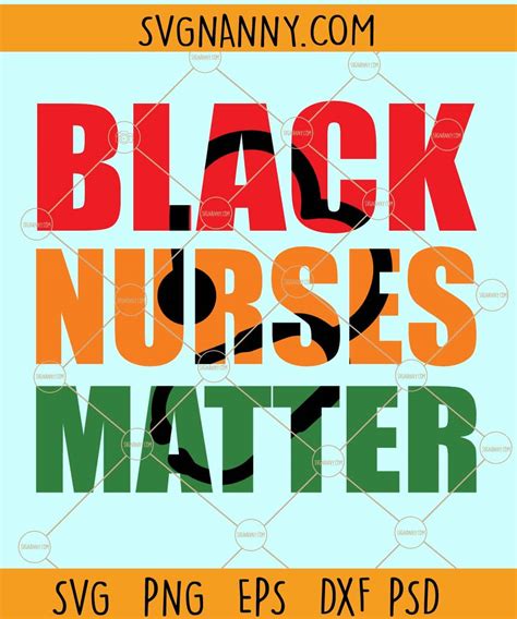Download Free Black Nurses Matter SVG DXF Files