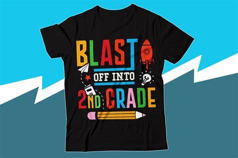 Download Free Blasting Off Into 2nd Grade, First Day Of School Files DXF Files