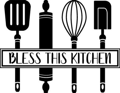 Download Free Bless This Kitchen SVG Cutting Files Crafts