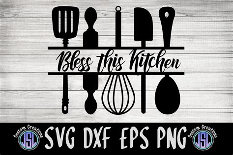 Download Free Bless This Kitchen SVG DXF PNG EPS Cut Files