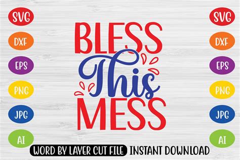 Download Free Bless This Mess SVG File Creativefabrica