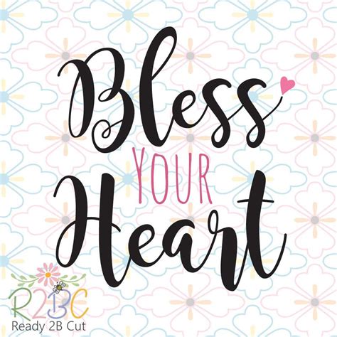 Download Free Bless Your Heart DXF Files