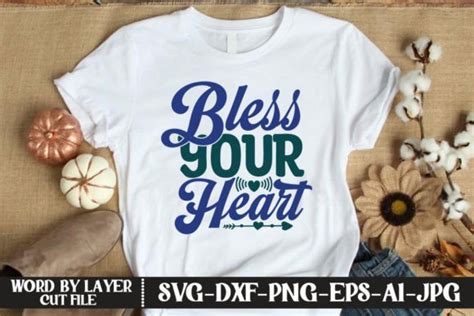 Download Free Bless Your Heart SVG Cut File Crafts