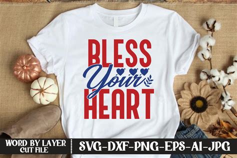 Download Free Bless Your Heart SVG Cut File Files For Crafts