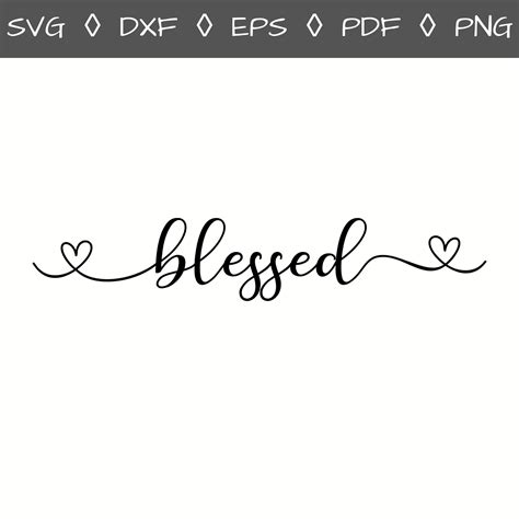 Download Free Blessed / Sign For Silhouette