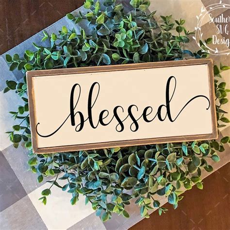 Download Free Blessed / Sign Silhouette DXF Files