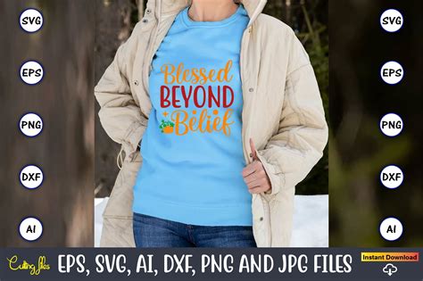 Download Free Blessed Beyond Belief SVG Files DXF Files