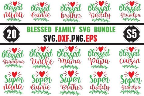 Download Free Blessed Family Commercial Use For Crafts