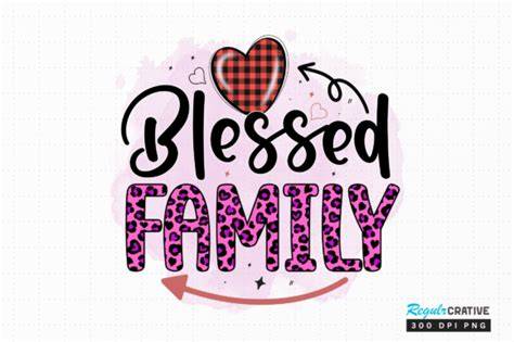 Download Free Blessed Family for Cricut Machine