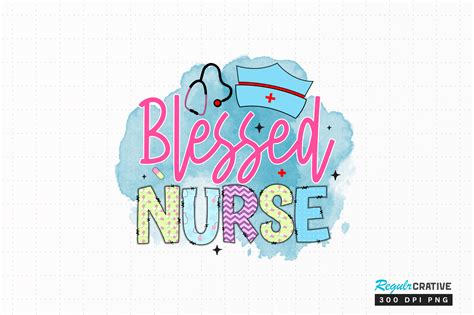 Download Free Blessed Nurse | SVG Cut File Silhouette DXF Files