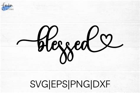 Download Free Blessed SVG Cut File For Crafts