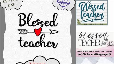 Download Free Blessed Teacher Cut Files