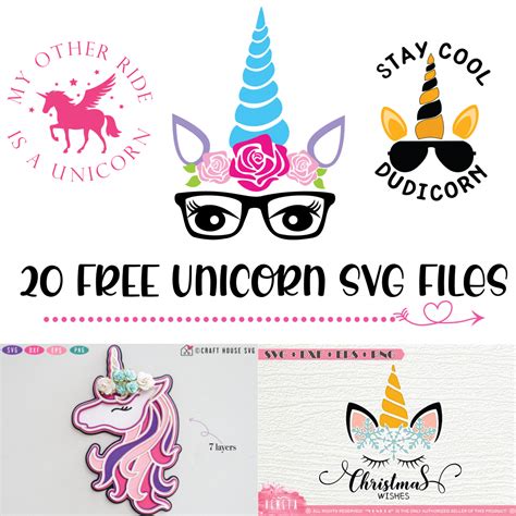 Download Free Blessed Unicorn SVG Files DXF Files