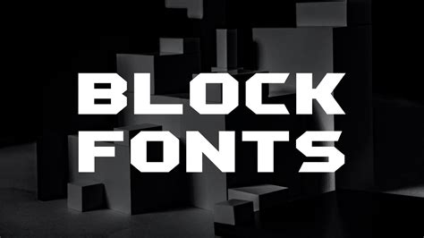 Unlock Your Creativity with Trendy & Free Block Fonts - Embrace the Modern Look