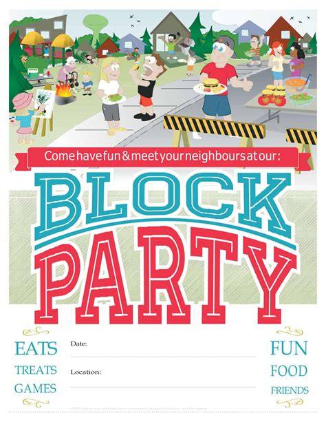 Free Block Party Flyer Template Word – Free Editable Template ...