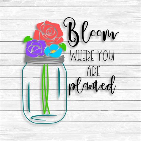 Download Free Bloom Where You Are Planted Files DXF Files