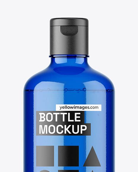 Download Free Blue Bottle Mockup PSD Generator