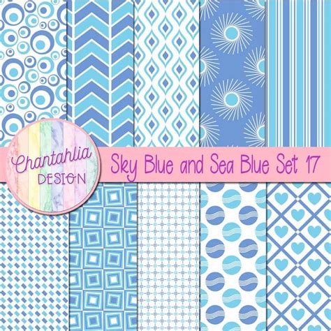 Download Free Blue Digital Paper - Blue Patterns Commercial Use Free PSD Mockups