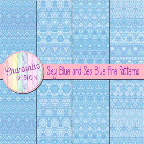 Download Free Blue Digital Paper - Blue Patterns Files