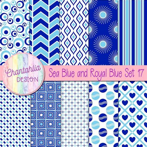 Download Free Blue Digital Paper - Blue Patterns Files DXF Files