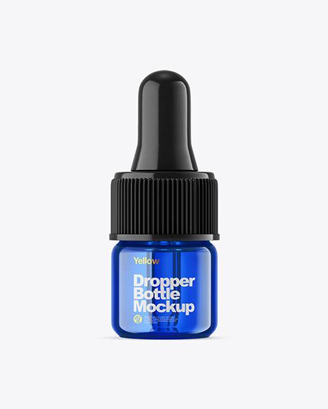 Download Free Blue Glass Dropper Bottle w/ Paper Box Mockup PSD Free Mockups Yellowimages PSD PSD Files
