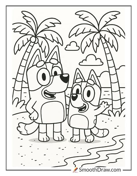 Free Bluey Coloring Pages