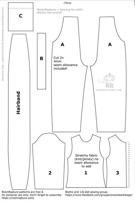 Free Blythe Doll Clothes Patterns