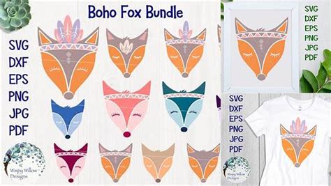 Download Free Boho Fox Mini Bundle For Crafts