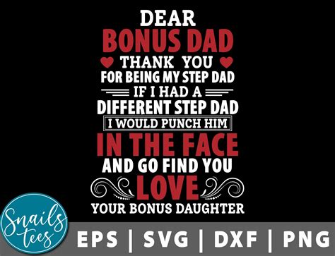 Download Free Bonus Dad Thanks For Being My StepDad DXF Files