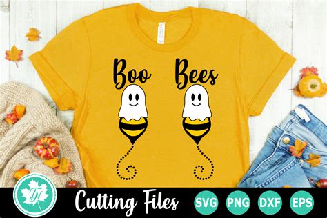 Download Free Boo Bee Halloween Svg Design Cut Files