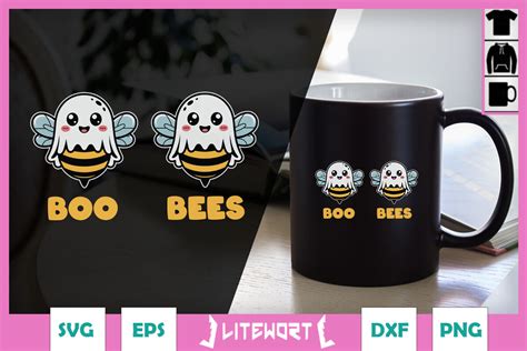 Download Free Boo Bee Halloween Svg Design Files For Crafts
