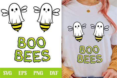 Download Free Boo Bees Halloween SVG Cut File For Crafts