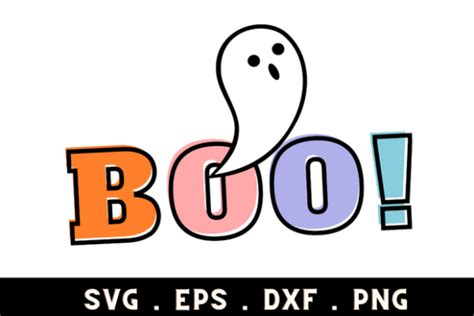 Download Free Boo SVG Cut File - Halloween SVG Cut File Silhouette DXF Files