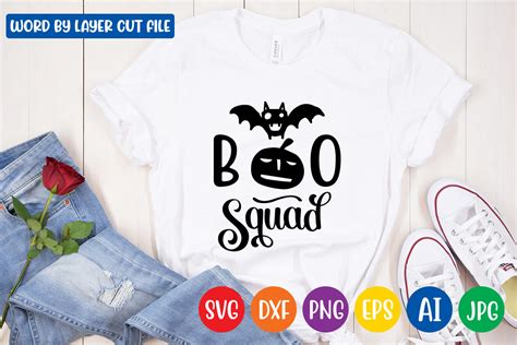 Download Free Boo Squad Cricut SVG DXF Files