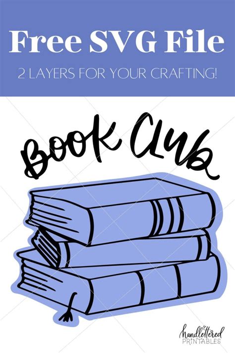 Download Free Book Club - SVG File, DXF File Commercial Use