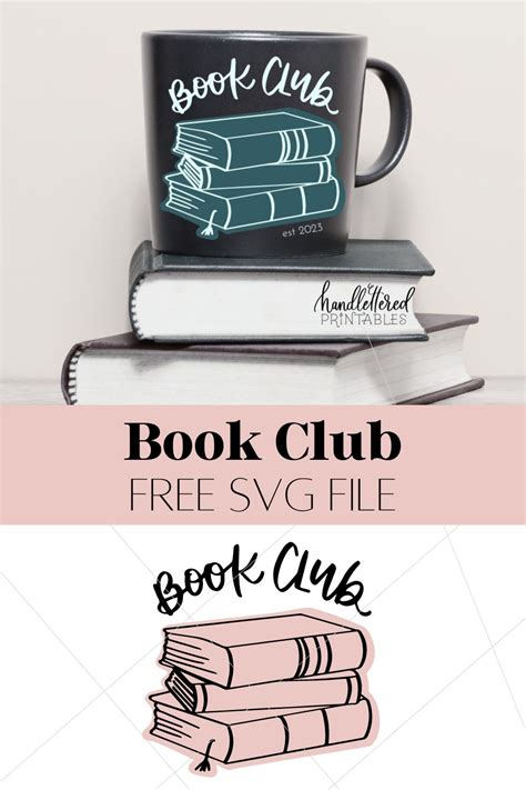 Download Free Book Club - SVG File, DXF File Commercial Use For Crafts