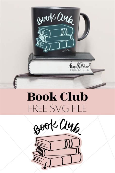 Download Free Book Club - SVG File, DXF File For Cricut