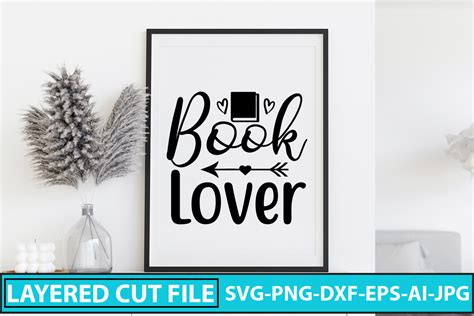 Download Free Book Lover SVG Cut File Commercial Use Free PSD Mockups