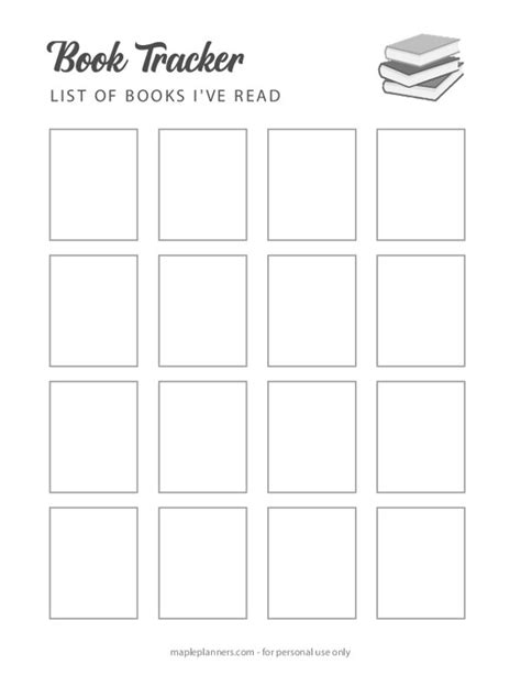 Free Book Tracker Template