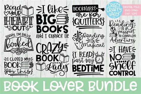 Download Free Book lover SVG Cut File DXF Files