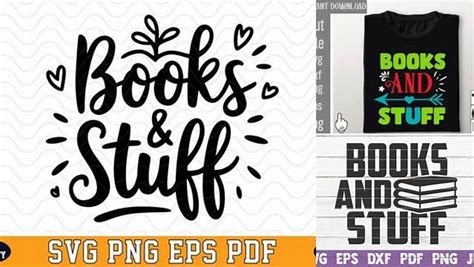 Download Free Books And Stuff SVG Cut File Files For Crafts