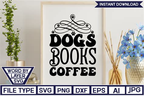 Download Free Books and coffee SVG Cut File DXF Files