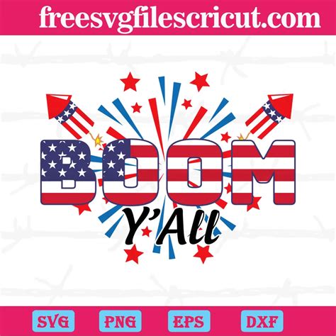 Download Free Boom Y'all SVG Files