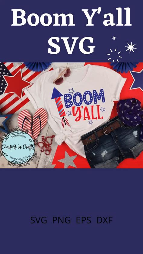 Download Free Boom Y'all SVG Files For Crafts