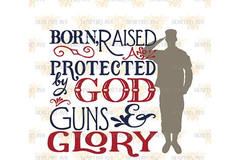 Download Free Born Raised and Protected Commercial Use For Crafts