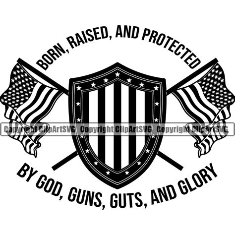 Download Free Born Raised and Protected Cut Images