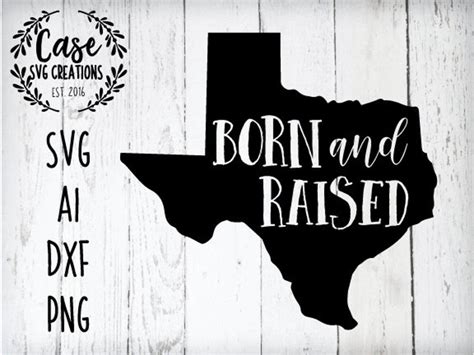 Download Free Born Raised and Protected Silhouette DXF Files