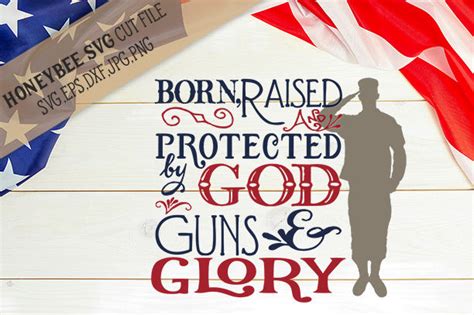 Download Free Born Raised and Protected cut file Files DXF Files