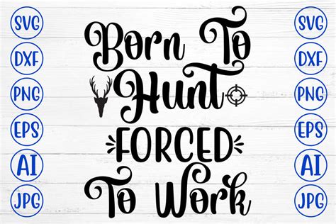 Download Free Born To Hunt SVG Cut File Cameo