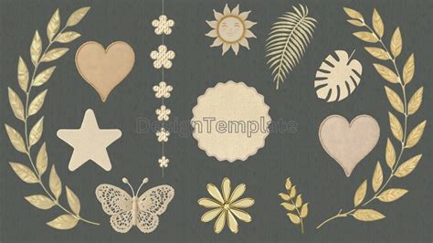Download Free Botanical Elements Gold Combo Pack Crafts